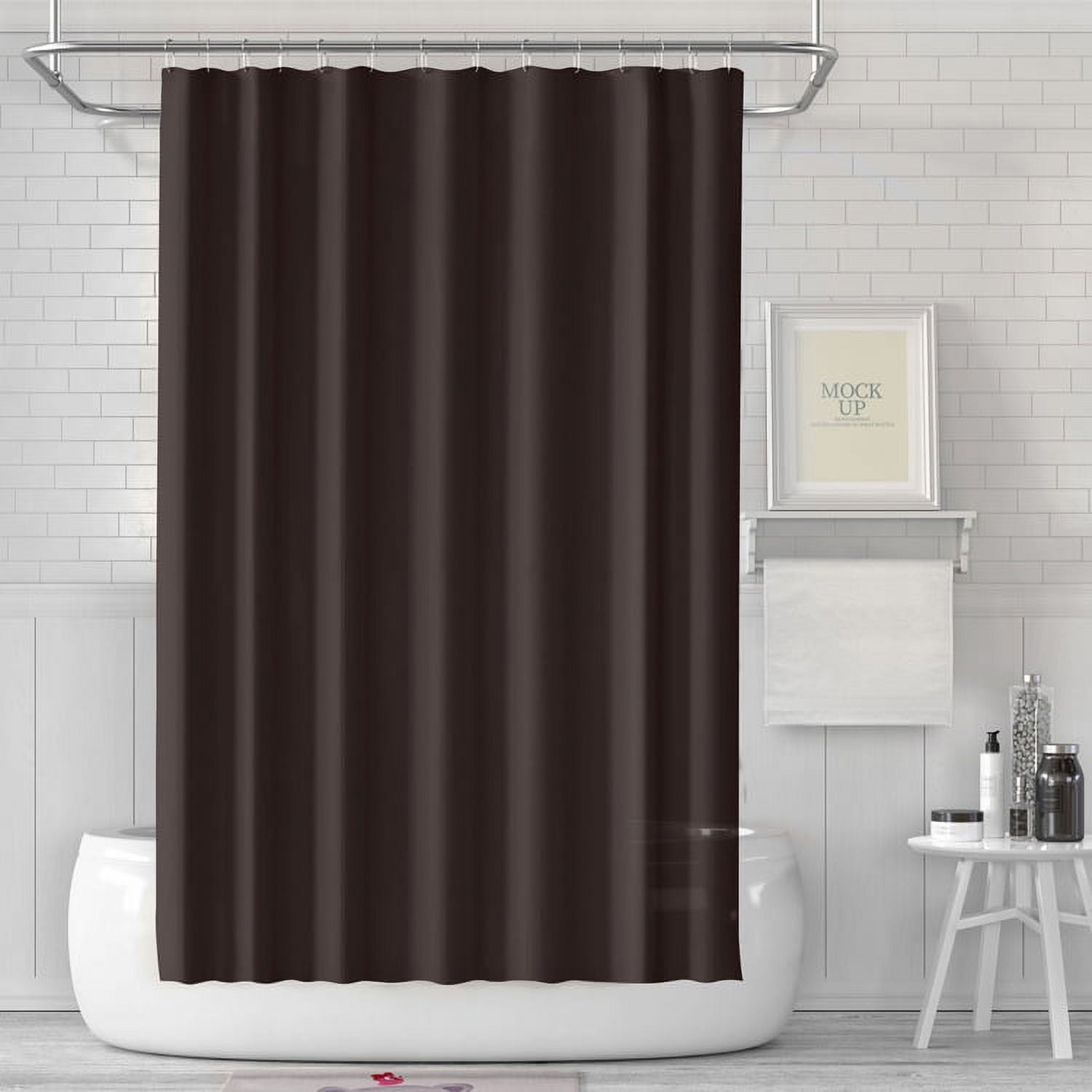 HeavyDuty Clear Shower Curtain Liner 72 x 72 inch, Thick EVA 3D