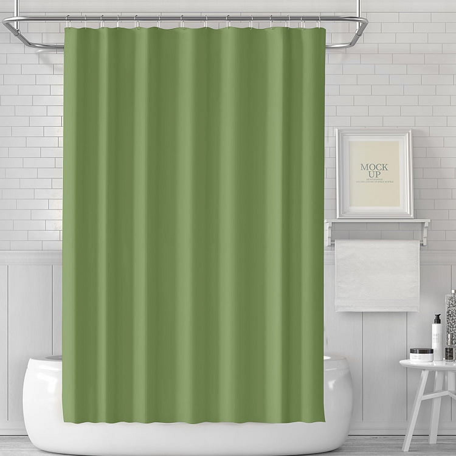 Heavy-Duty Clear Shower Curtain Liner - 72 x 72 inch, Thick EVA 3D ...