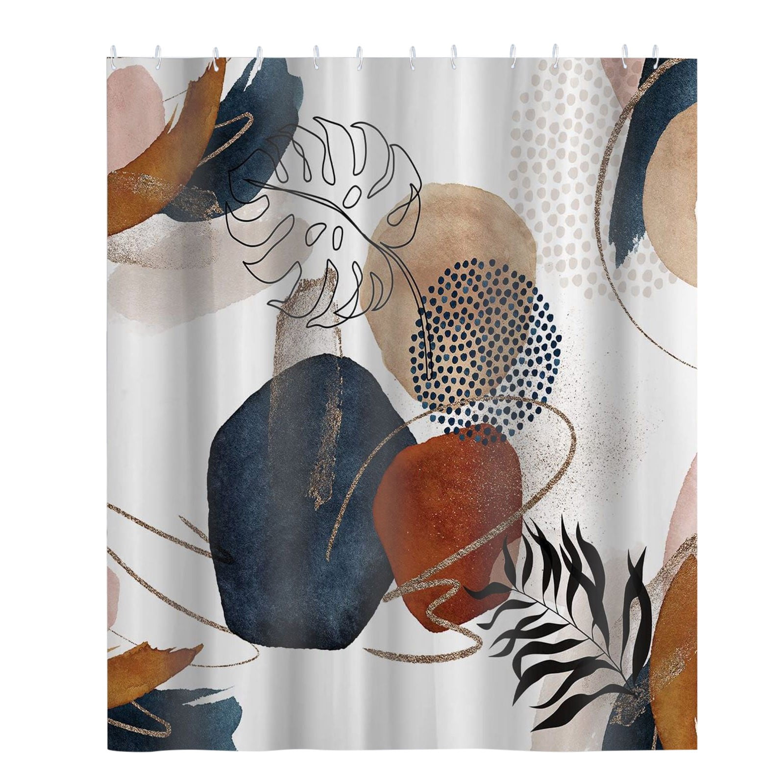 Stitch & Stone Heavyweight PEVA Shower Curtain Liner - 8g Waterproof With Magnets, 72x72 Inch, Frosty