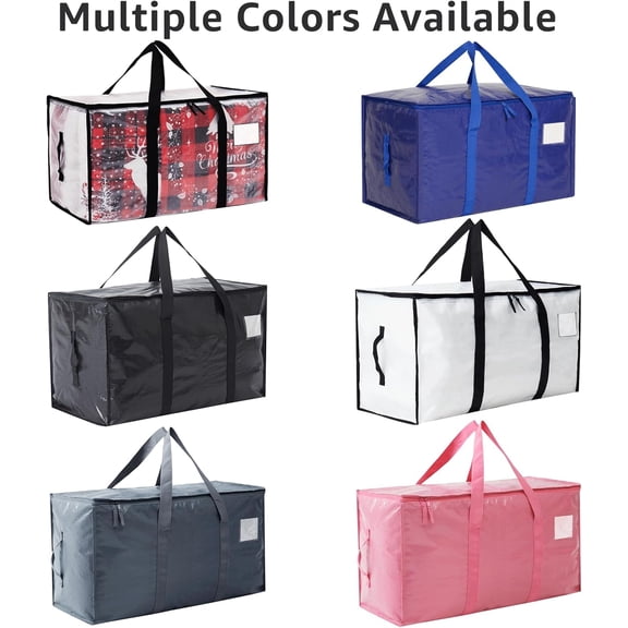 Heavy Duty Clear Storage Bins with Lids - 12 Pack Extra Large Stackable Plastic Tote Bags for Moving, Clothes & Home Organization