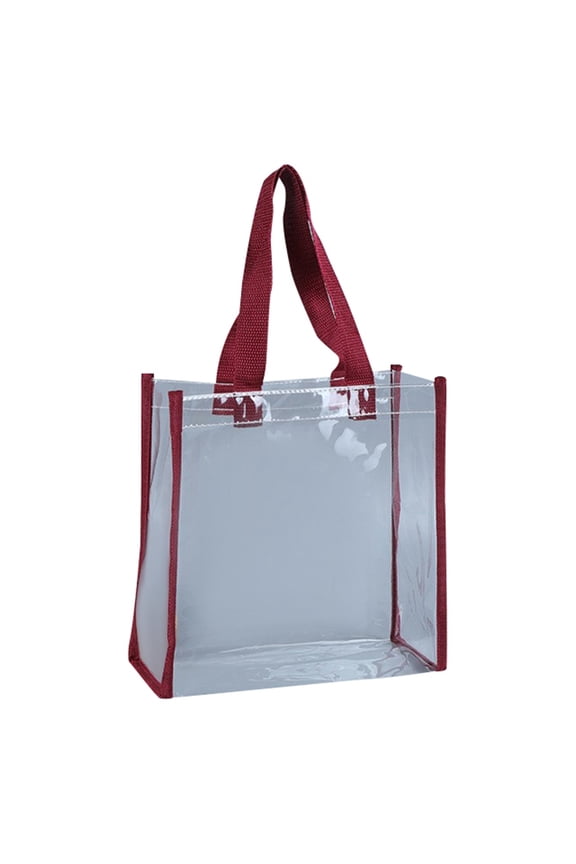 Heavy Duty Clear Tote Deluxe See Through Messenger Work Bag Durable Transparent Lunch Bag