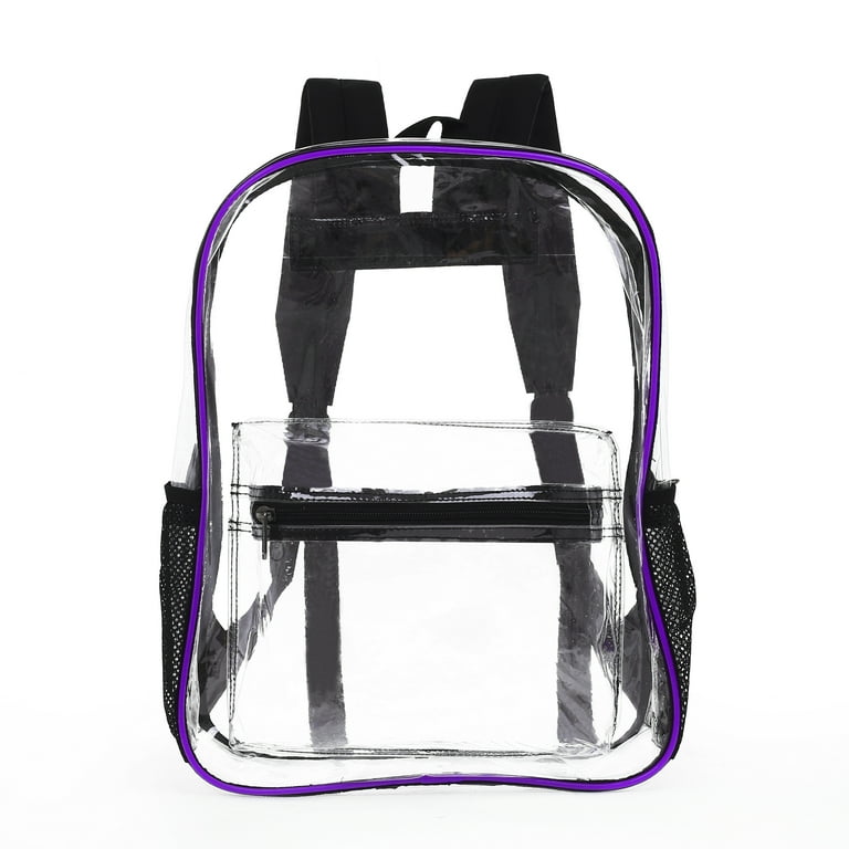 Clear plastic school book bags discount