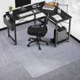 thumbnail image 1 of Heavy Duty Clear Vinyl Chair Mat for Carpeted Floors, 46x60 Inch Office Floor Protector with Non-Slip Grips, Rectangular Desk Mat for Home Office Computer Chair, 1 of 7