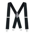 thumbnail image 1 of Heavy Duty Clip Suspenders for Men - Men's Adjustable X Back Mens Suspenders Straps with Clips, 1 of 7