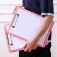 thumbnail image 1 of Heavy Duty Clipboard with Storage – High Capacity Nursing & Teacher Folder with Pen Holder, Waterproof Plastic Document Organizer Box,Pink, 1 of 7