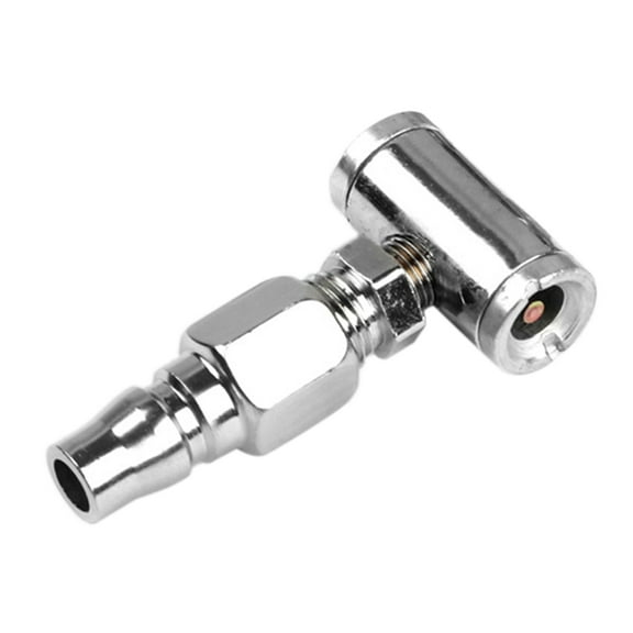 Heavy Duty Closed Flow Lock on Tire Chuck with Clip for Inflator