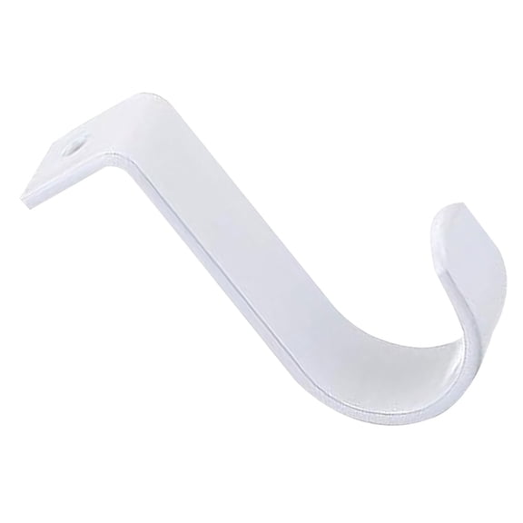 Heavy Duty Closet Rod Bracket,No Drilling Closet Rod Bracket,Wall Mount Rod Bracket,Metal Hanging Shelf Rod Support,Closet Rod Holder for Living Room Kitchen Garden and Bathroom,0.9x2.5 inch(White)