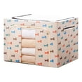 Heavy Duty Cloth Quilt Storage Bag - Large Moving Box Organizer with ...