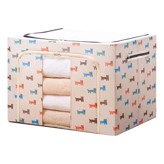 Heavy Duty Cloth Quilt Storage Bag - Large Moving Box Organizer with ...
