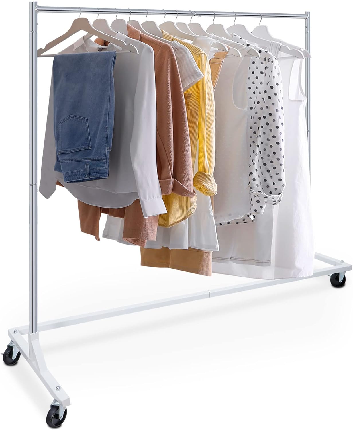 Heavy Duty Clothes Rack Z Base Commercial Grade Garment Rack On Wheels