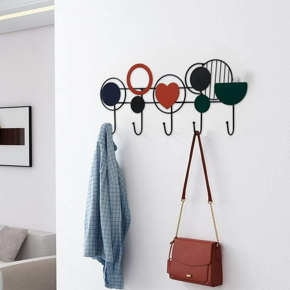 Heavy Duty Coat Hanger Hook Rack for Coats Hats and Clothing Simple Installation for Kitchen Bathroom Bedroom and Living Room Space-Saving Wall-Mounted Organizer