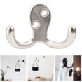 thumbnail image 1 of Heavy Duty Coat Hooks, Wall Hooks for Hanging, Double Prong Metal Hook Wall Mounted for Living Room, Bathroom, Kitchen, Bedroom for Coat, Bag, Scarf, Towel, Hat, Key, Cup, 1 Pcs, 2.8x1.1x1.78", 1 of 7