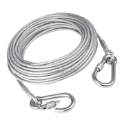 Heavy Duty Coated Steel Wire Clothesline With 2mm Thickness Portable Windproof Clothes Rope Outdoor Clothes Line