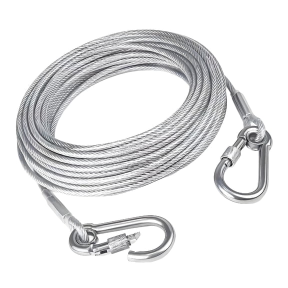 Heavy Duty Coated Steel Wire Clothesline With 2mm Thickness Portable Windproof Clothes Rope Outdoor Clothes Line