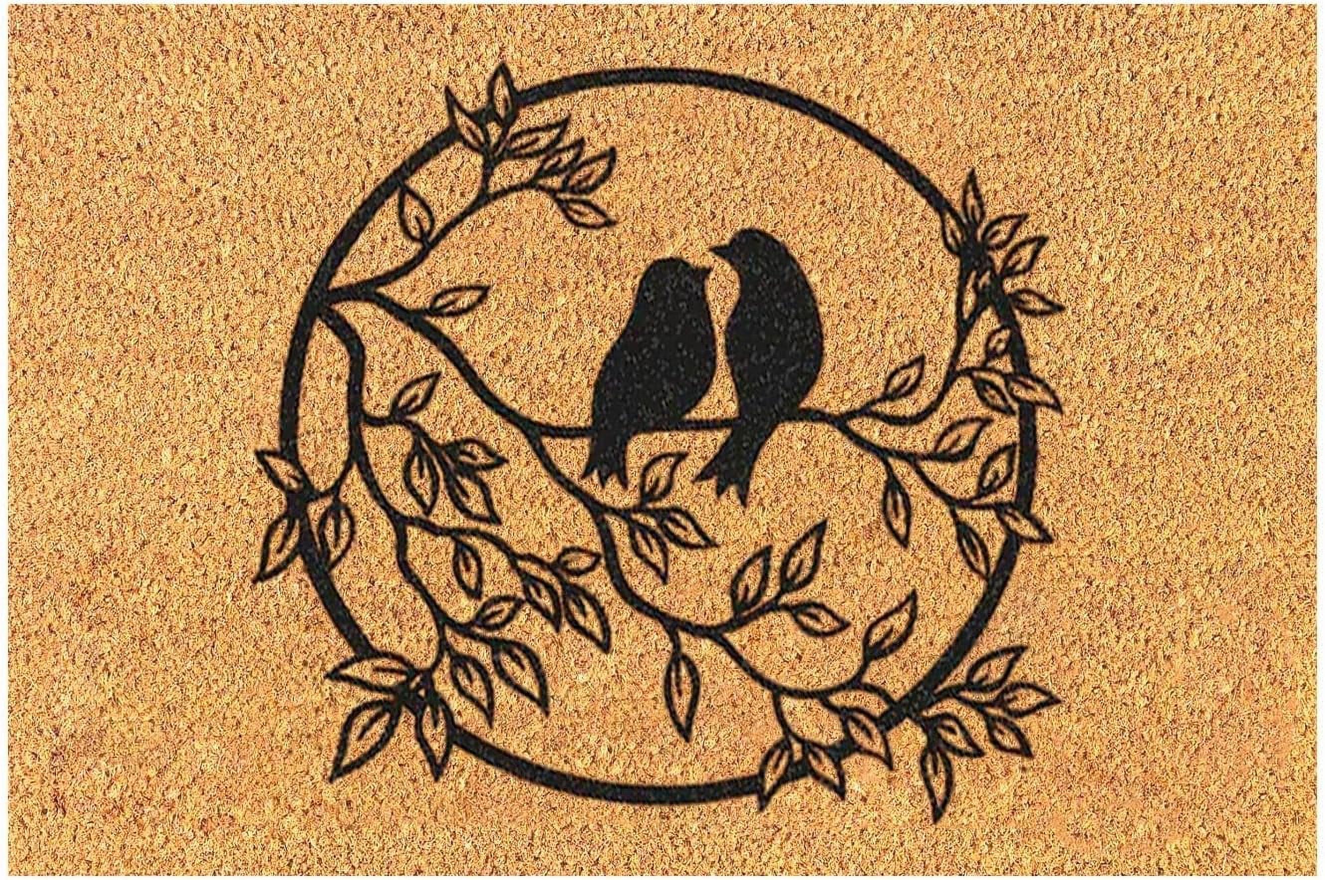 Heavy Duty Coco Coir Door Mat for Oudoor, Doormat Outdoor Entrance Easy