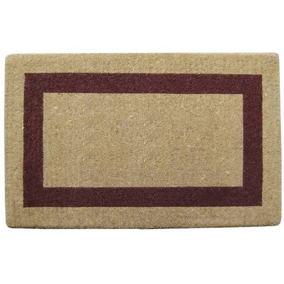 Heavy-Duty Coco Mat Brown Single Picture Frame, Plain