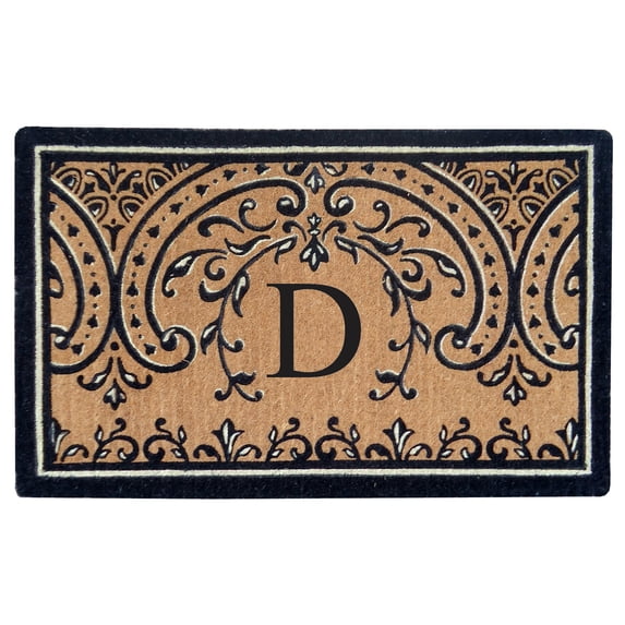Heavy Duty Coco Mat Easton, Monogram D - 30" x 48"