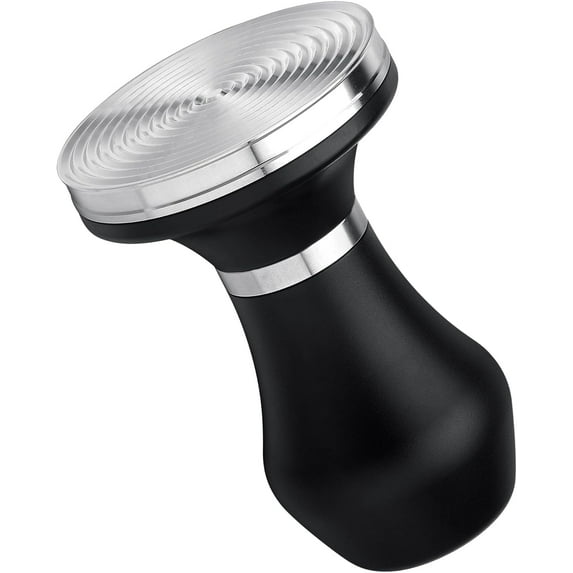 Heavy Duty Coffee Tamper 58.5mm - 304 Stainless Steel Ripple Base for Baristas