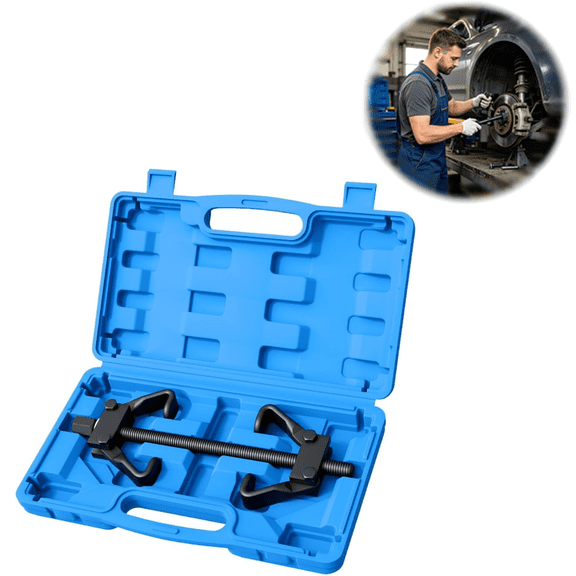Heavy Duty Coil Spring Compressor Tool, Automotive Suspension Spring Install & Remove Tool with Strong Jaw Claws for Cars, Trucks & Garage Repair