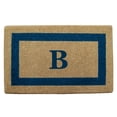 thumbnail image 1 of Heavy Duty Coir Door Mat Single Picture Frame, Monogram B - Blue 22" x 36", 1 of 5