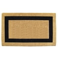 thumbnail image 1 of Heavy Duty Coir Door Mat Single Picture Frame, Plain - Black 38" x 60", 1 of 5