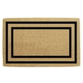 thumbnail image 1 of Heavy Duty Coir Door Mat Thin Double Picture Frame, Plain - Black 22" x 36", 1 of 1
