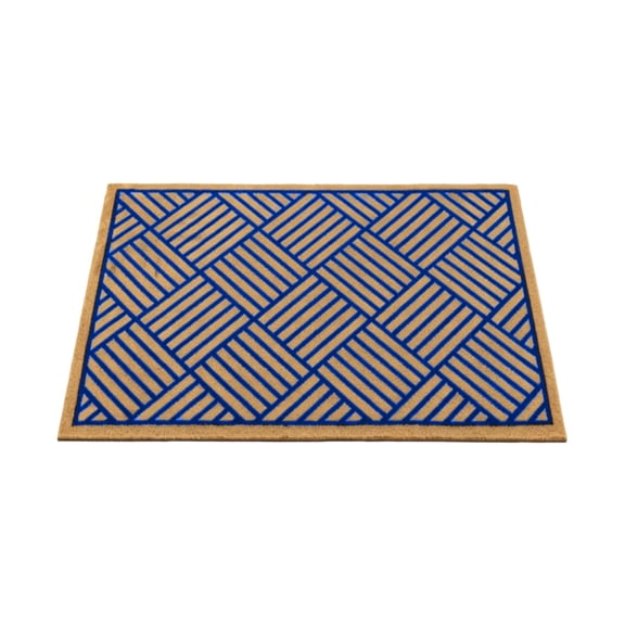 Heavy Duty Coir Doormat with Non-Slide Rubber Backing, Natural Cocoa Fiber Entrance Mat for High Traffic Front Door, Durable Dirt Scraper for Outdoor Entryways