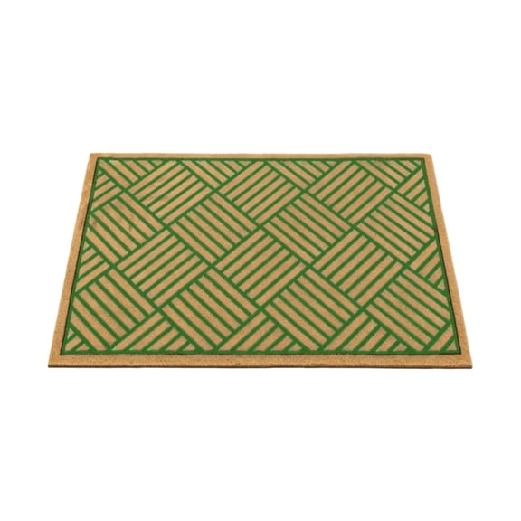Heavy Duty Coir Doormat with Non-Slide Rubber Backing, Natural Cocoa Fiber Entrance Mat for High Traffic Front Door, Durable Dirt Scraper for Outdoor Entryways