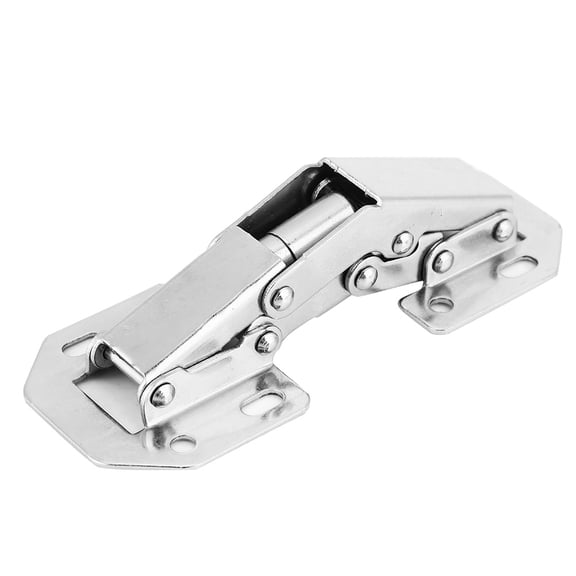 Heavy Duty Cold Rolled Steel Bridge Cabinet Door Hinge Free Punch Furniture Hardware, 4.1 x 0.8 x 1.3 Inches / 10.5 x 2.0 x 3.2 cm, 10-Pack