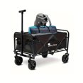 thumbnail image 1 of Heavy Duty Collapsible Cart With All Terrain Tires, Strong Load Bearing, Iron Frame, Track And Field Equipment Transporter,  Multifunctional Utility Cart For Transportation Of Sports Outdoor - Black, 1 of 8
