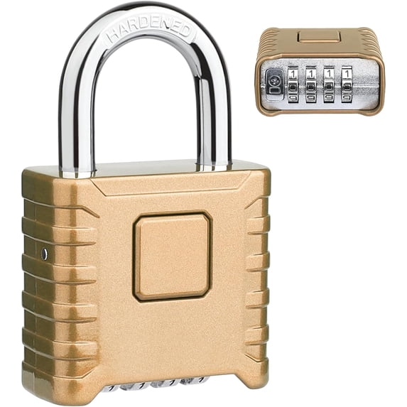 Combination Storage Lock Heavy Duty Combination Lock, Large Outdoor Weatherproof Resettable ...