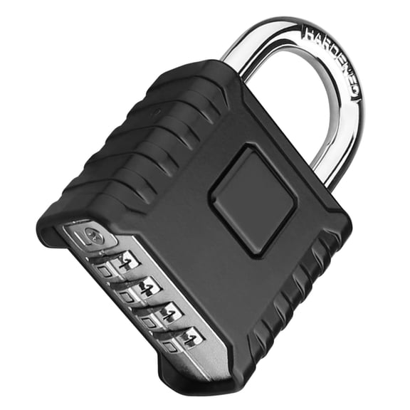 Heavy Duty Combination Padlock, Large Outdoor Padlock [One-Touch Unlocking] High Security Weatherproof, Design of Hidden Password Suitable for Locker, Home, School, Garage, Gate, Garden