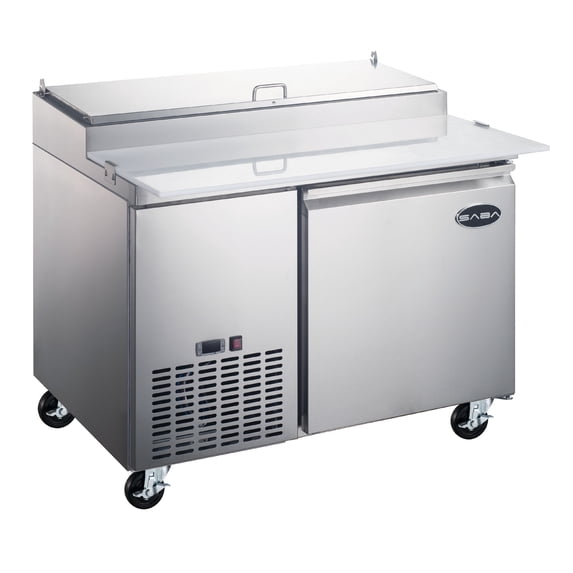 Heavy Duty Commercial 44" (1 Door) Pizza Prep Table Refrigerator