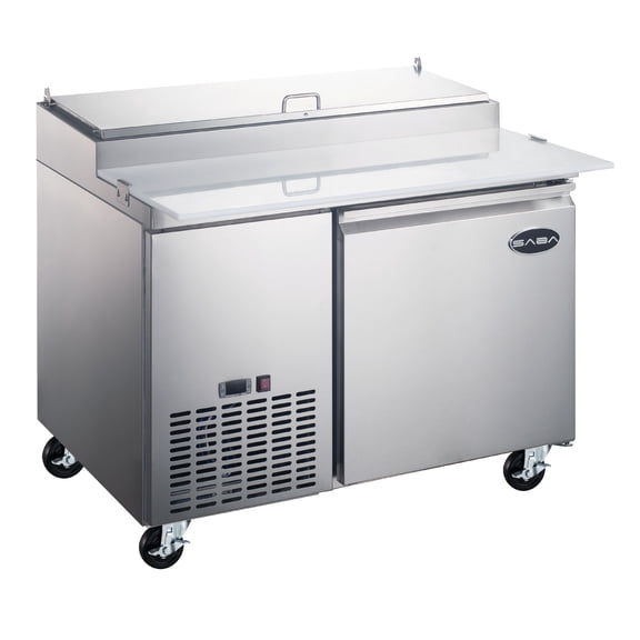 Heavy Duty Commercial 44" (1 Door) Pizza Prep Table Refrigerator