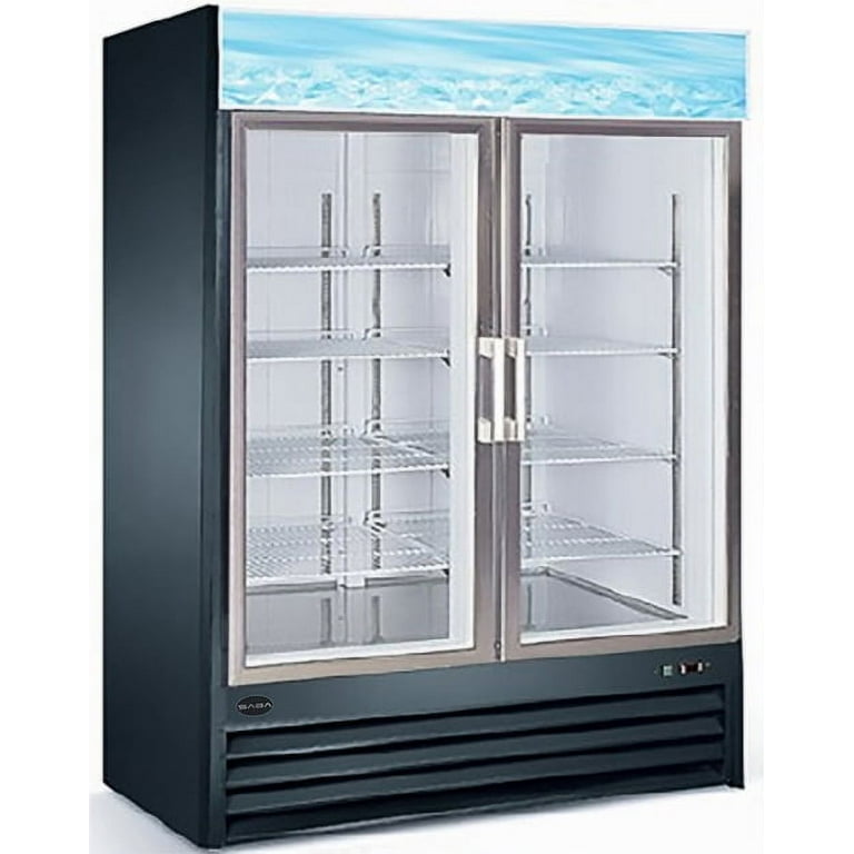 Heavy Duty Commercial 45 cu ft Glass 2 Door Merchandiser