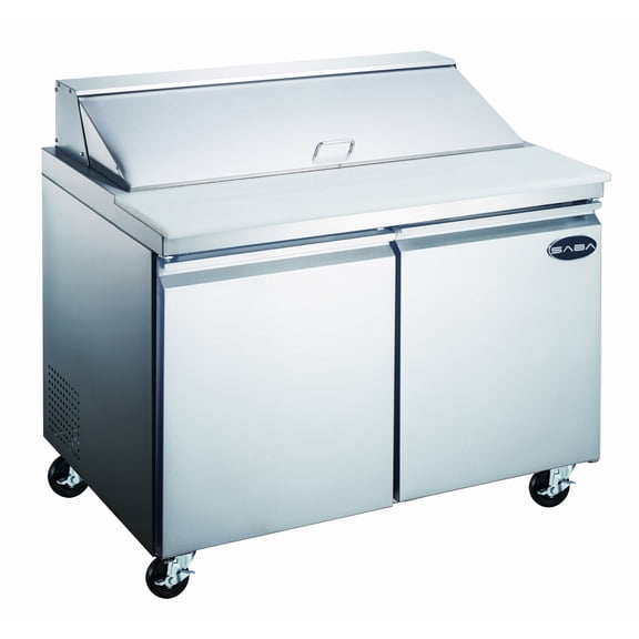 Heavy Duty Commercial 48" (2 Door) Sandwich/Salad Prep Table Refrigerator