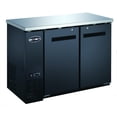 thumbnail image 1 of Heavy Duty Commercial Black Back Bar Cooler with 2 solid doors (24" depth 48" length), 1 of 8