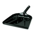 thumbnail image 1 of Heavy-Duty Commercial Dust Pan, 16 X 15.5, 5.38" Handle, 20-Gauge Steel, Black | Bundle of 2 Each, 1 of 1