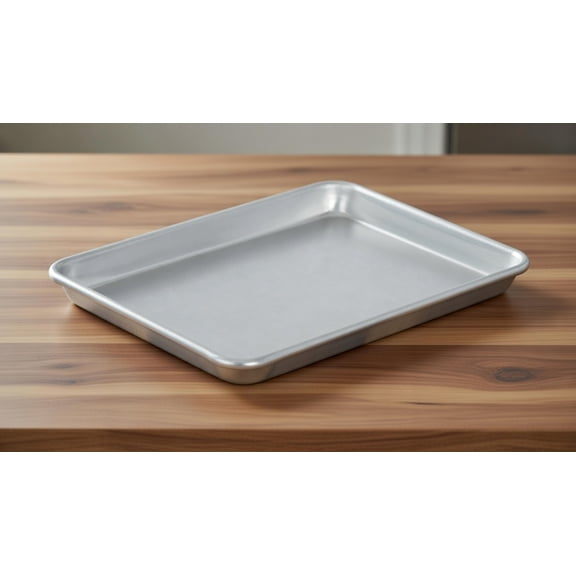Heavy Duty Commercial Grade Aluminum Baking Sheet Pan, Rimmed Half Sheet Tray for Cookies, Roasting & Oven Baking, Natural Finish, Warp Resistant