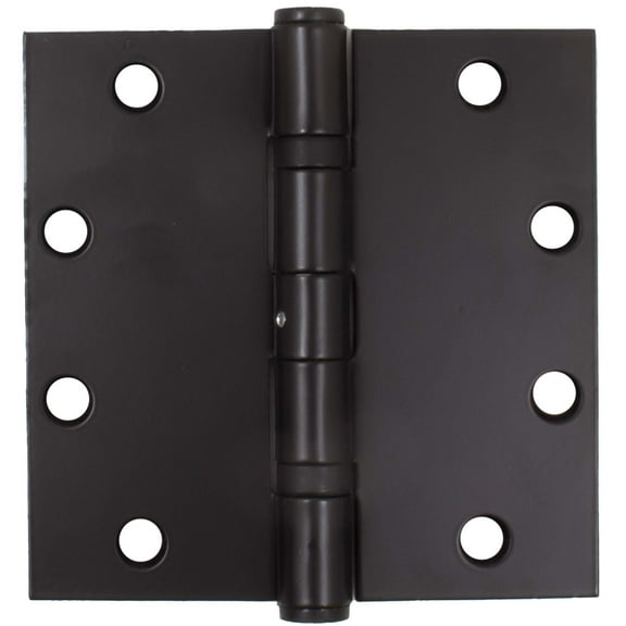 Heavy-Duty Commercial Grade Ball Bearing Hinge, Non-Removable Hinge, 5 Inches, Square Corner, .145 Gauge, Matte Black by Stone Harbor Hardware