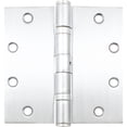 thumbnail image 1 of Heavy-Duty Commercial Grade Ball Bearing Hinge, Non-Removable Hinge, 5 Inches, Square Corner, .145 Gauge, Satin Chrome by Stone Harbor Hardware, 1 of 1