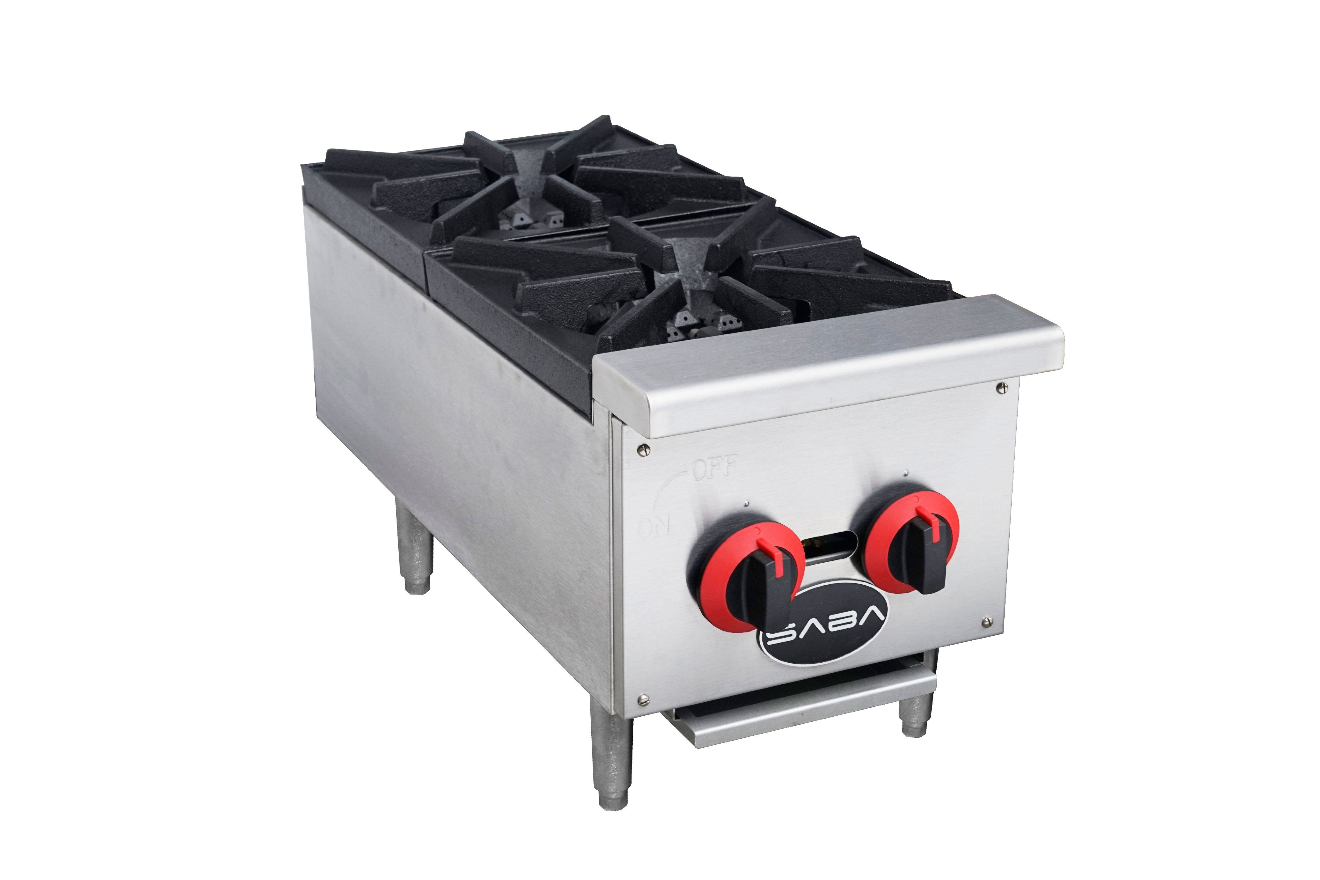 Heavy Duty Commercial Stainless Steel 2 Burner Hot Plate