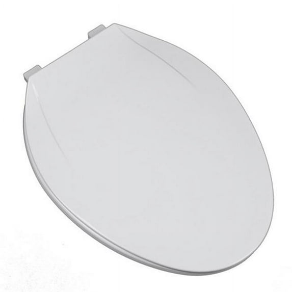 Heavy Duty Commercial Weight Slow Close Premium Plastic Elongated Toilet Seat, White