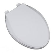 Heavy Duty Commercial Weight Slow Close Premium Plastic Elongated Toilet Seat, White