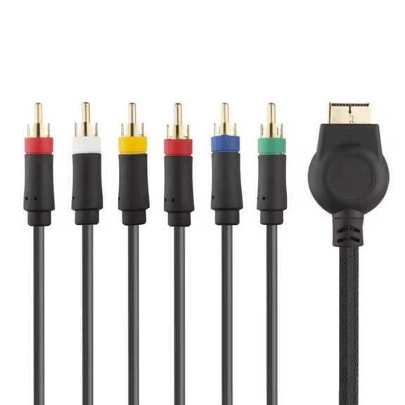 Heavy Duty Component Video Auditory Cable 1080P For Game Console Enhances Gaming 1.8m Length Optimized
