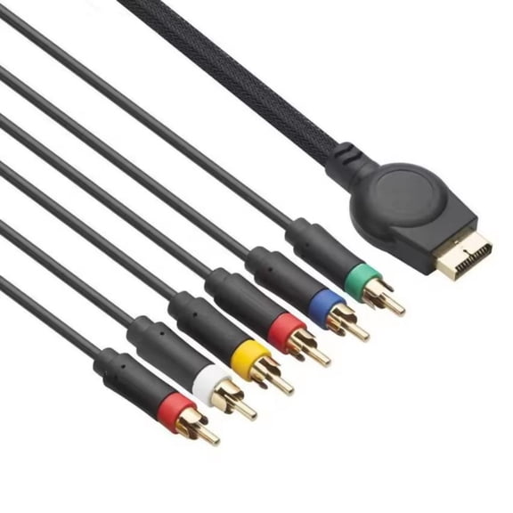 Heavy Duty Component Video Auditory Cable 1080P For Game Console Enhances Gaming 1.8m Length