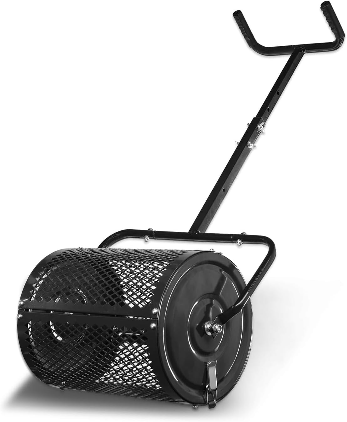 Heavy-Duty Compost Spreader for Lawn,Peat Moss Spreader,Fertilizer Spreader Roller with Adjustable Handle,Manure Spreaders for for Lawn Top Dressing,Seedling,Top Soi