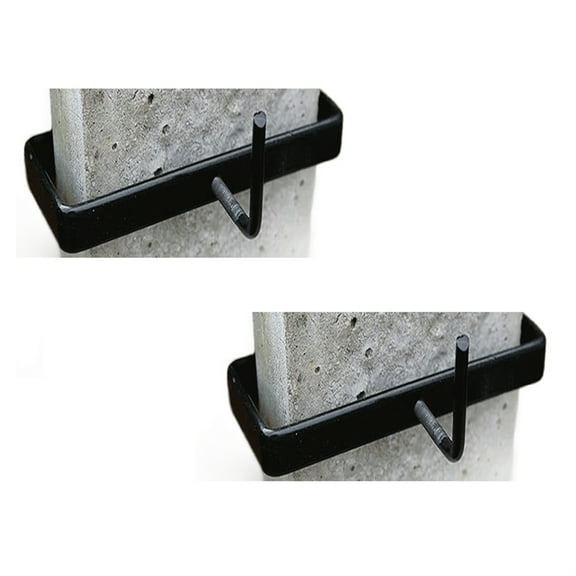 Heavy-Duty Concrete Column Clip Fence Column Metal Fixing Bracket is Suitable for 4-Inch Section Concrete Column 2Pcs
