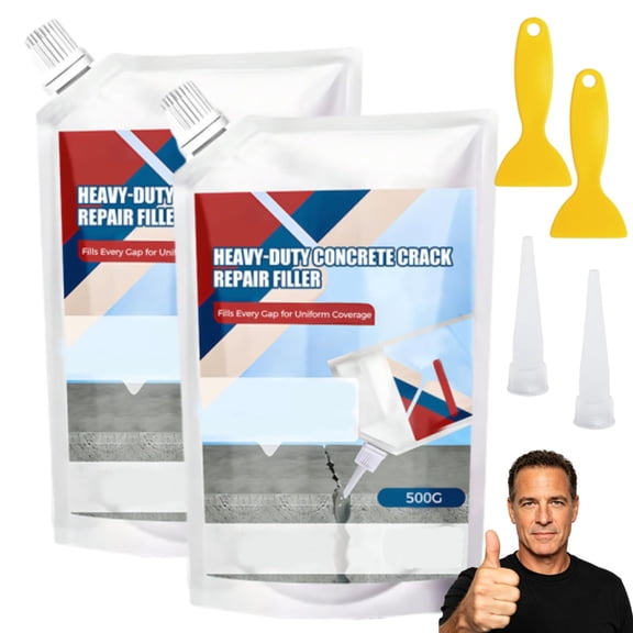 Heavy-Duty Concrete Crack Repair Adhesive, Concrete Crack Filler, Self Leveling Sealant Quick Drying Sealant for Professionals,for Driveways,Garage Floor,Sidewalks,Patios,Concrete Wall