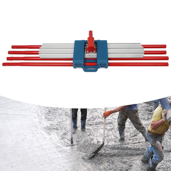 Heavy-Duty Concrete Leveling Tool 8ft Professional Magnesium Bull Float with Extendable Handle for Cement, Tile Installation